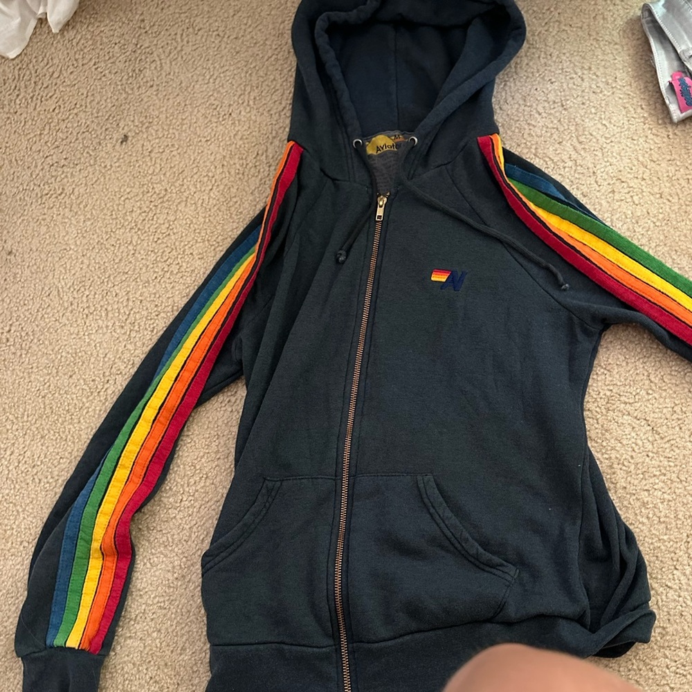 aviator nation zip up hoodie